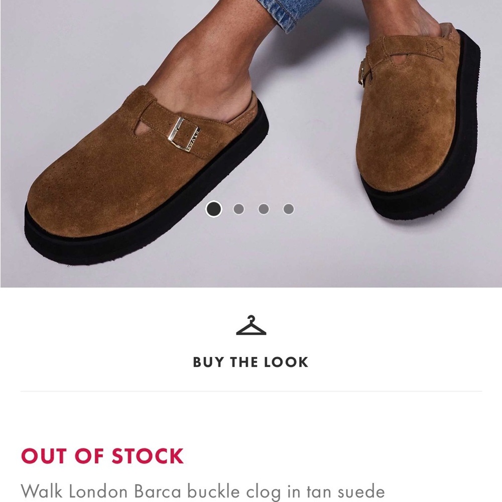 Walk London Barca Buckle Clog